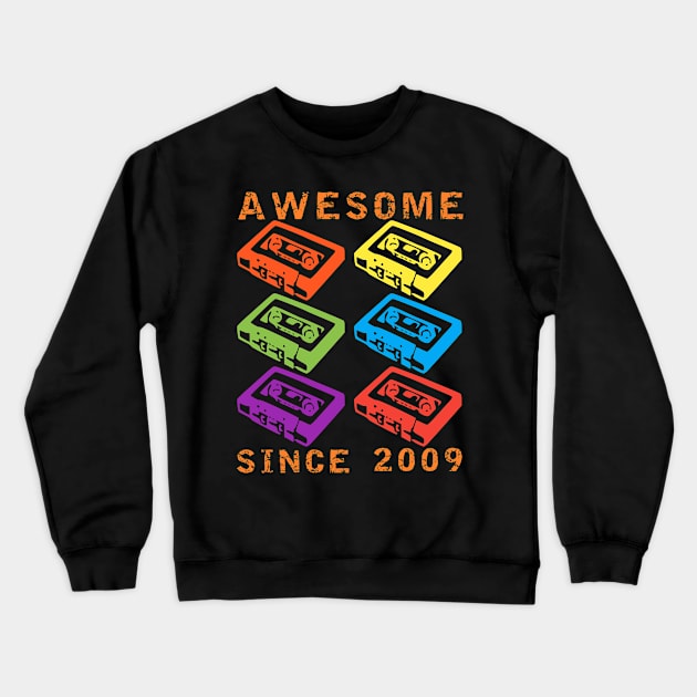 AWESOME SINCE 2009 Crewneck Sweatshirt by equiliser